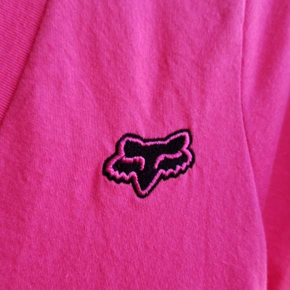 Fox V Neck Tshirt Pink - Picture 3 of 3